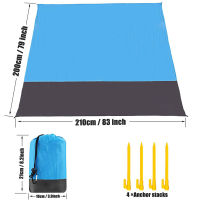 Large Beach Anti-sand Towels 200 Cm Mat Anti Sand-free Beach Anti Sand Beach Blanket Oversized Pocket Picnic Wind Prevent Proof