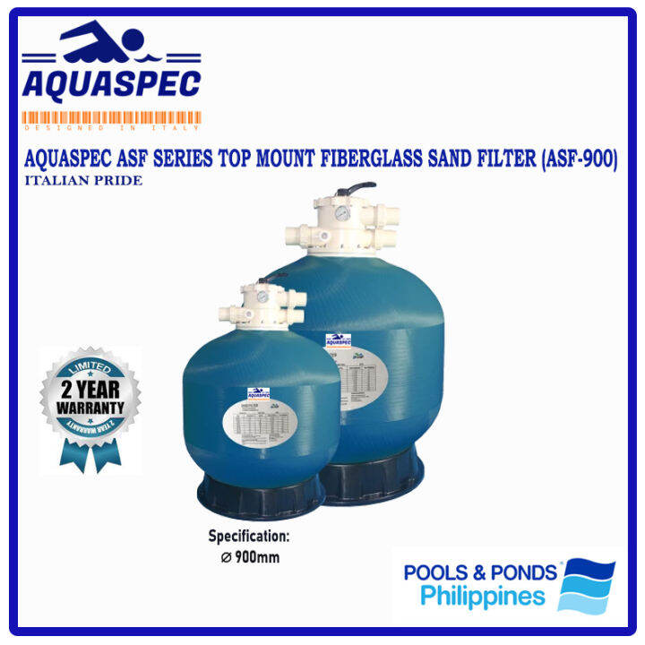 AQUASPEC ASF900 SERIES TOP MOUNT FIBERGLASS SAND FILTER Lazada PH