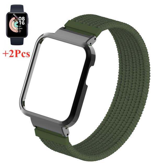 dla-xiaomi-mi-watch-lite-pasek-bransoletka-nylon-elastyczny-warkocz-pasek-na-r-k-sport-band-z-metalow-obudow-protector-film-dla-redmi-zegarek