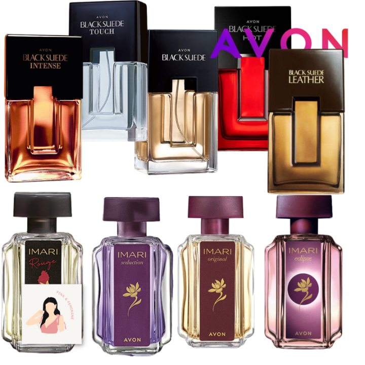 AVON Black Suede Intense, Touch, Black Suede, Leather, Imari Rouge ...