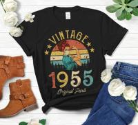 Vintage 1955 Original Parts Retro With Quarantine Edition Tshirt Funny 66Th Birthday Gift Idea For Mom Wife Gildan