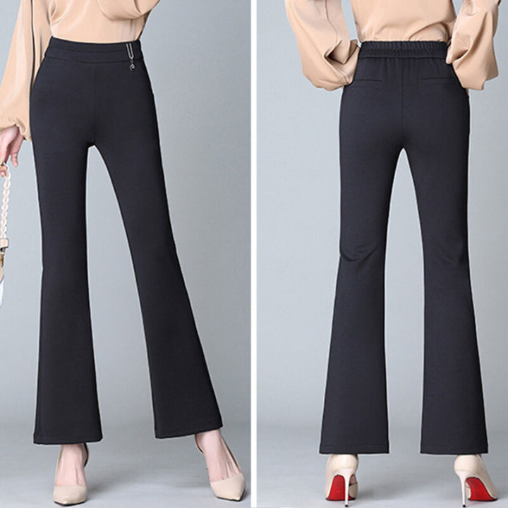 TADINI M-4XL Wide leg pants Seluar Perempuan Slack Panjang Wanita Murah ...