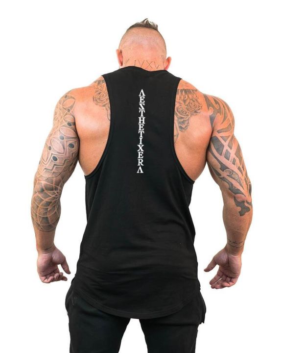 Muscleguys Brand Clothing Gyms Tank Tops Men Canotta Bodybuilder Tank
