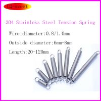 Ring Hook 304 stainless steel tension spring Wire diameter 0.8/1mm Outside diameter 6mm-8mm Coil Springs