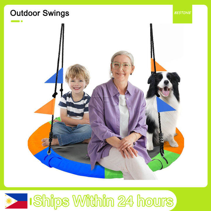 Outdoor Children's Hammock Hanging Tree Swing Family Flying Saucer
