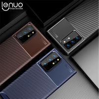 Lenuo สำหรับ Samsung Galaxy Note 20อัลตร้าหมายเหตุ20หมายเหตุ10 +/บวกกรณี-TPU คาร์บอนไฟเบอร์กันกระแทกป้องกันรอยขีดข่วนเคลือบโทรศัพท์มือถือปกหลังกรณีโทรศัพท์