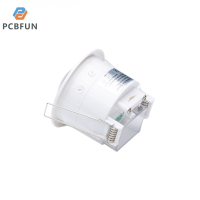 pcbfun AC 85-265V ร่างกายมนุษย์เซ็นเซอร์ฝังตัวอินฟราเรด LED เพดานอัจฉริยะควบคุมแสงได้โคมไฟรูปคนสวิตช์ที่ตรวจร่างกายด้วยเซนเซอร์อินฟราเรด