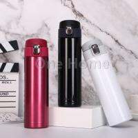 ฉนวนกันความร้อนความเย็น 500 มล กระบอกน้ำสแตนเลสสีแมททริก ขวดน้ำ Stainless Steel Thermos