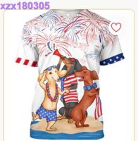 Dachshund Shirts For Men Women, Independence Day Funny Dog On T Shirt
