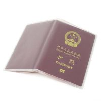 Waterproof Travel Transparent Passport Case Holder Passport Cover Pvc Travel Passport Holder