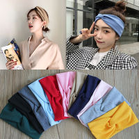 12 pieces Women Headband Cross Top Knot Elastic Hair Bands korean Girls Hairband Hair Accessories Twisted Knotted Headwrap