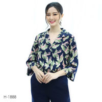 MIKIKO Shirt MI-H1888 โคโม่ จินจีร่า แขนยาว IGPU22-10