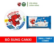 Combo 2 Hộp Phô Mai Con Bò Cười Bổ Sung Canxi 24 miếng và Phô Mai Vuông