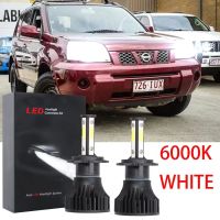 ชุดหลอดไฟหน้าฮาโลเจน LED 2005 6000K 6003-2007 แบบเปลี่ยน สําหรับ Nissan XTrail T30 2003-2007 รับประกัน 10 เดือน