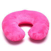 zuoyingdu064194 1PC Inflatable Travel Neck pillow PVC U-shape หมอนนุ่มสำหรับรถพนักพิงศีรษะอากาศ