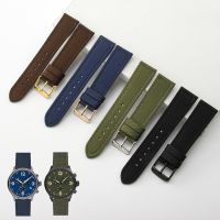 Nylon Watchband for Seagull Tissot Citizen Eco Drive Seiko Green Submariner Universal Green Canvas Watch Bracelet Men 20 22 24mm