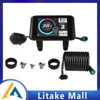 Litake Mall TFT-UKC1จอแสดงผลจักรยานไฟฟ้าจักรยานอิเล็กทรอนิกส์แบบสากล36V 48V 52V 60V 72V 5ระดับความสว่างของแสงไฟ