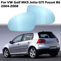 Blue Heated Side Rearview Mirror Glass Heater Anti-fog Defrosting Door Heated Wing Mirror Sheet For VW Golf GTI Jetta MK5 Passat