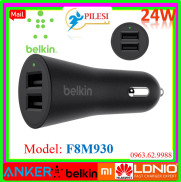 Sỉ Dock tẩu Sạc Xe Hơi ô tô Belkin 24W 2 Cổng USB