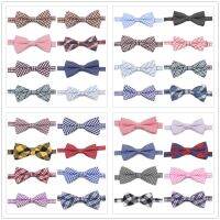 HOOYI Kids Bow Ties Plaid Cotton Butterfly Children Bowtie Party Gift Small size Boys Clothing