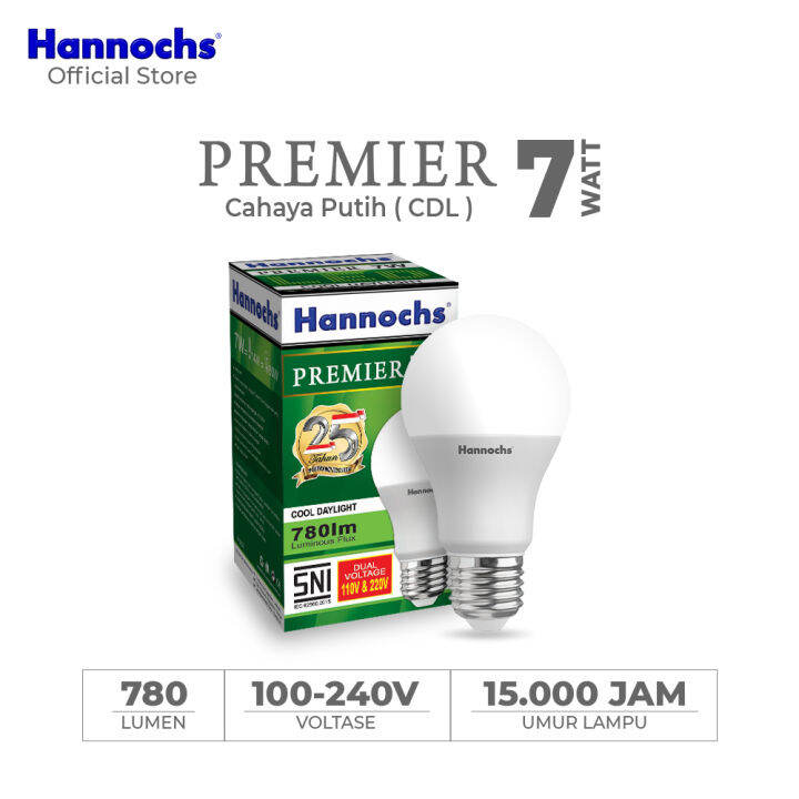 Hannochs Lampu LED Premier 7 Watt CDL - Putih | Lazada Indonesia