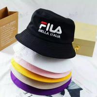 Korean hot sale ??หมวกเกาหลีNO.FILA-maozi หมวกปีกรอบทรงสวยผ้าหนา หมวกบักเก็ต Bucket Hat หมวกสีพื้น