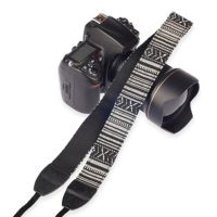 ❆﹊❄ 1pc Camera Shoulder Neck Strap Adjustable Vintage Camera Belt With Cotton Fabric Cam For Sony Nikon Canon SLR DSLR Camera