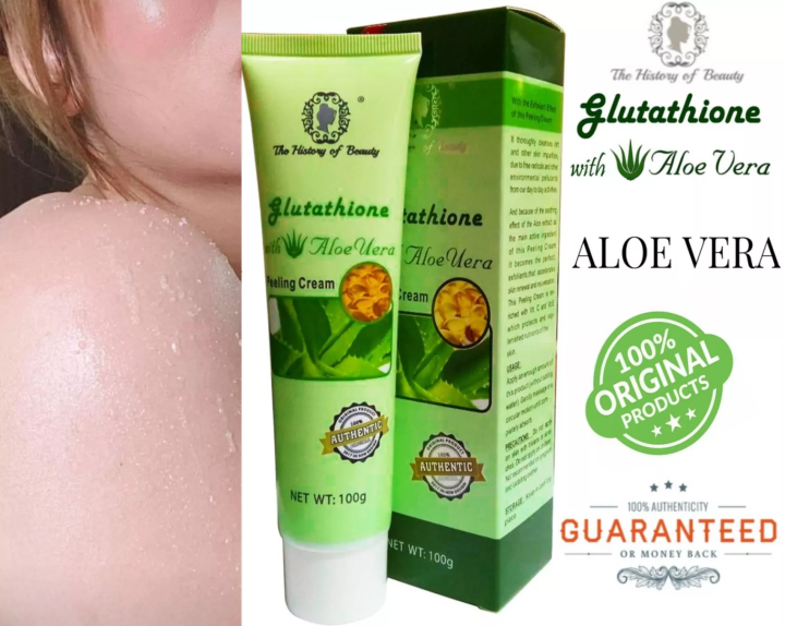 3 box GLUTATHIONE WITH ALOE VERA PEELING CREAM 100AUTHENTIC MELASMA