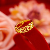 -Shop แหวนทอง เหรียญจีน แหวนมงคล แหวนนำโชค สีทอง แหวนผู้หญิง เสริมดวง ฮวงจุ้ย แก้ปีชง ทุกปีนักษัตร ราศี Money Ring, Buddha Gold Ring Chinese coin ring