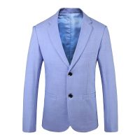 ZZOOI 2022 Autumn Korean style Single-breasted Suit men business Casual slim solid color Blazers for men M-4XL