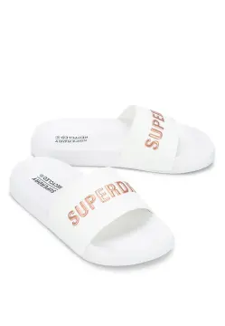 Rose gold superdry sliders hot sale