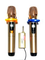 ไมค์โครโฟน ไมค์ลอยแบบพกพา ชุดรับ-ส่งไมโครโฟนไร้สาย ไมค์คู่แบบมือถือ Wireless Microphone UHF รุ่น LD-903B