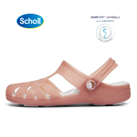 Scholl ใหม่ผู้หญิงรองเท้าแตะพื้นหนาลื่นนวดรองเท้าแตะหลุมรองเท้าผู้หญิงฤดูร้อนแมรี่เจนลาดส้นรองเท้าเจลลี่รองเท้าเกาหลีรองเท้าชายหาด