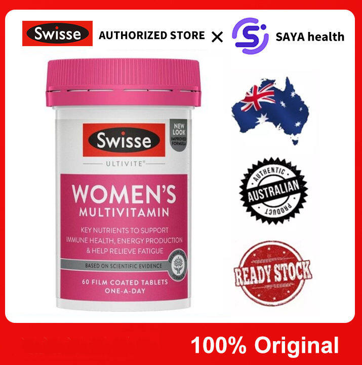 Swisse Ultivite Women's Multivitamin 60 Tablets Support Immune Health ...