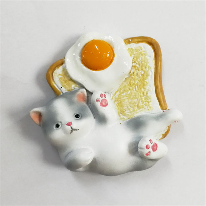 carmelun-ตะขอแม่เหล็กติดตู้เย็น-การ์ตูนที่สร้างสรรค์แมว3d-การ์ตูนน่ารักแม่เหล็กตู้เย็นแมวตกแต่งบ้าน