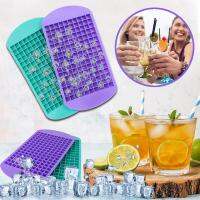 160 Grid Ice Tray Food Grade Mini Small Square Ice Maker Mold Silicone Foldable Home Quick Freezing Ice Maker Summer Artifact