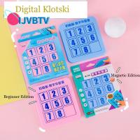 IJVBTV ของเล่นเด็ก จิ๊กซอว์ ของเล่นเสริมพัฒนาการ กระดานปริศนาตัวต่อ เกมปริศนาปริศนา สำหรับเด็กๆ ปริศนาเลื่อนได้ ความรู้ความเข้าใจก่อน ดิจิตอล klotski ความสามารถในการใช้มือ หมายเลขหมายเลข ตรรกะการคิด ปริศนา3D จิ๊กซอว์รูปทรงเรขาคณิต