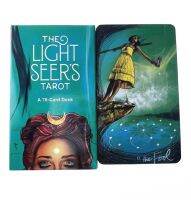 “{:》 The Light Seers Tarot Desk Card Oracle Divination เกมสำรับไพ่โหราศาสตร์สำหรับงานปาร์ตี้พยากรณ์การ์ดเกมสำหรับผู้หญิงไพ่ทาโรต์เด็กผู้หญิง