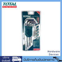 TOTAL THT106291 ชุดประแจหัวหกเหลี่ยม และหัวบอล Ball Point HEX KEY 1.5-10 มม 9 ตัว/ชุด