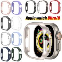 Case สำหรับ Apple Watch Series 8อัลตร้า49มิลลิเมตรป้องกันกันชนฮาร์ดพีซีป้องกันเคลือบกรอบ Case สำหรับนาฬิกา Series 8 41มิลลิเมตร45มิลลิเมตรปก