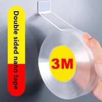 ✵▥ 3M Nano Tape Double Sided Tape Transparent Reusable Waterproof Adhesive Tapes Cleanable Kitchen Bathroom Supplies Tapes