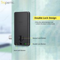 ล็อค Deadbolt อัจฉริยะสำหรับประตูหน้า Alexa Wifi Ttlock App ไบโอเมตริกซ์ลายนิ้วมือรายการที่ที่ล็อกประตูแบบแป้นพิมพ์ด้วยเกตเวย์