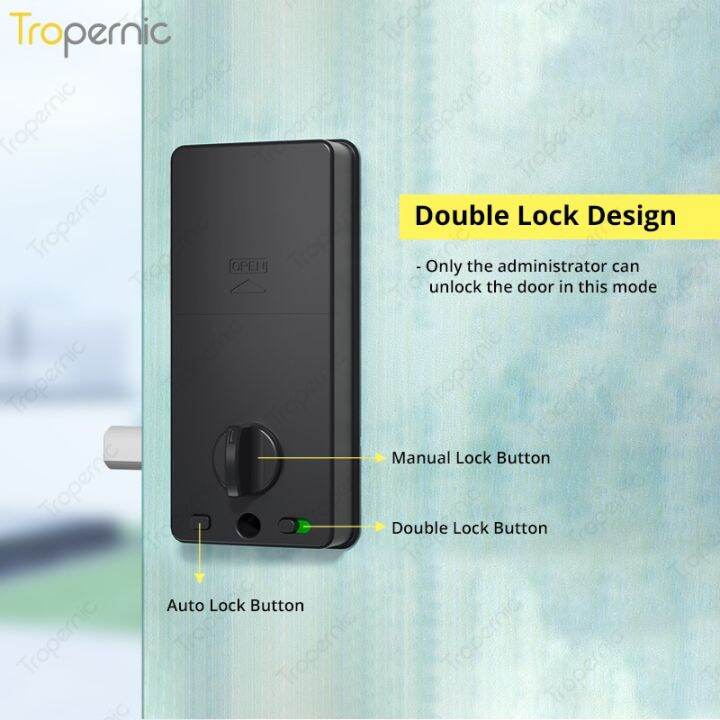 ล็อค-deadbolt-อัจฉริยะสำหรับประตูหน้า-alexa-wifi-ttlock-app-ไบโอเมตริกซ์ลายนิ้วมือรายการที่ที่ล็อกประตูแบบแป้นพิมพ์ด้วยเกตเวย์