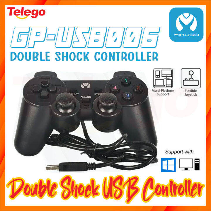 MIKUSO GPUSB006 USB Analog Gamepad Joystick Double Shock Controller