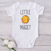 ₪❅✲ Little Nugget Baby Announcement Newborn Baby Bodysuits Summer Boys Girls Romper Body Pregnancy Reveal Clothes Infant Shower Gift