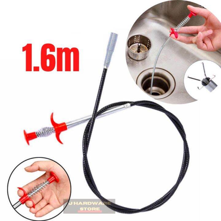Jaguar Steel Plumbing Clog Drain Remover Spring Pipes Dredge Cleaner