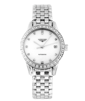 ลองจินส์ lady L4.274.0.87.6 / men L4.809.0.87.6 Stainless Steel Watch สินค้าพร้อมกล่องแบรนด์ ประกัน1ปี