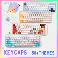 การจัดส่งอย่างรวดเร็ว/ภาษาไทยภาษาอังกฤษ PBT keycaps XDA/cheery/OEM profile/ GMK theme/Doubleshot/Dye-Sublimation 61 87 104 108 64 68 84 980 100