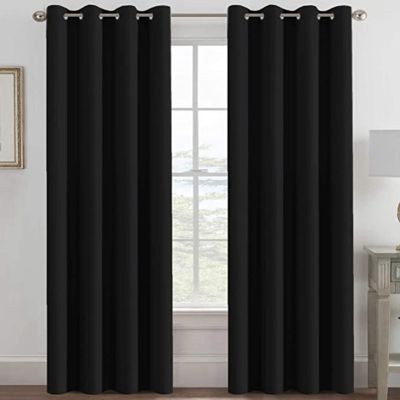 2 Pcs Blackout Curtains for Patio Sliding Door, Thermal Insulated Blackout Curtains for Bedroom Living Room Curtains