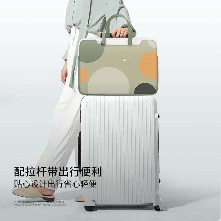 simple-wave-point-laptop-bag-for-women-for-lenovo-xiaoxin-air14-macbookpro15-6-inch-huawei-matebook13-3-xiaomi-16-cute-niche-protective-case-17-inchth